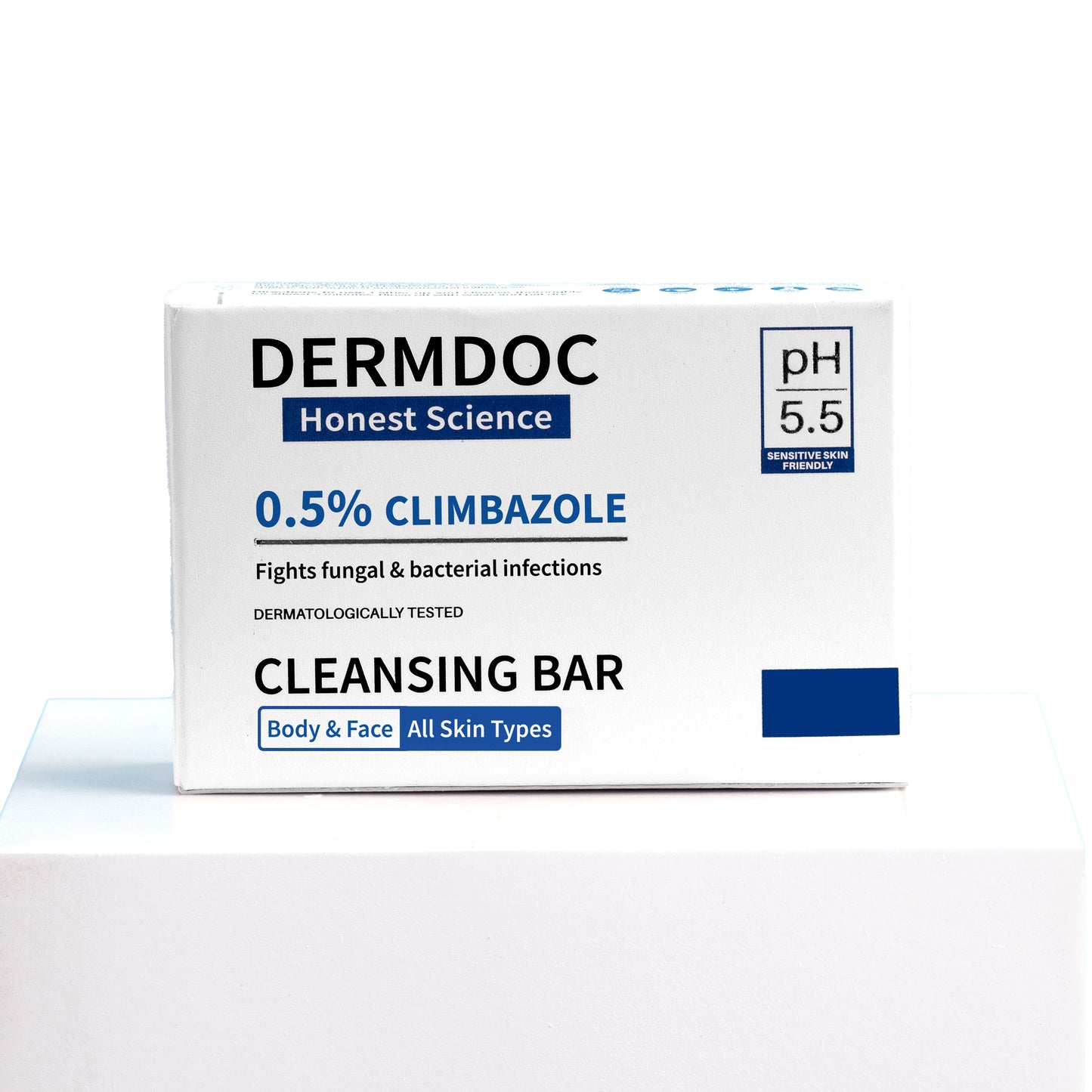 DermDoc by Purplle Anti Fungal 0.5% Climbazole Cleansing Bar (75g) | gentle deep cleansing bar | antifungal cleansing bar for skin