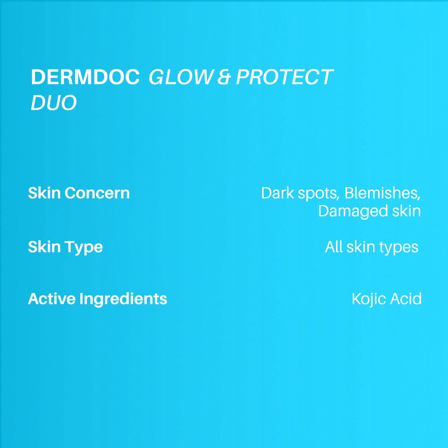 DERMDOC Glow & Protect Combo | Sunscreen + Night Cream for Skin Brightening