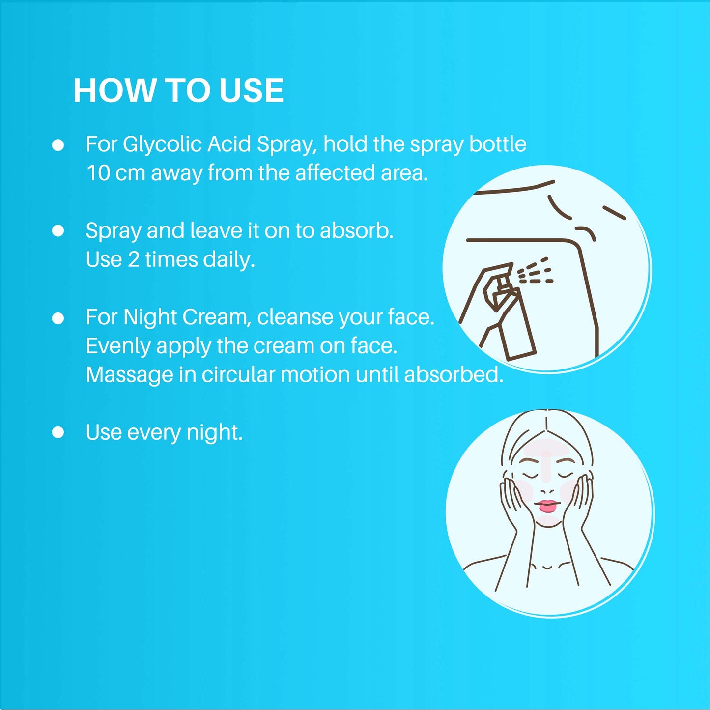 DERMDOC Combo Kit Brighten Up Combo | kojic acid night cream | glycolic acid underarm spray | treatment for dark underarms, dark patches | hyperpigmentation | dark spots | skin brightening cream