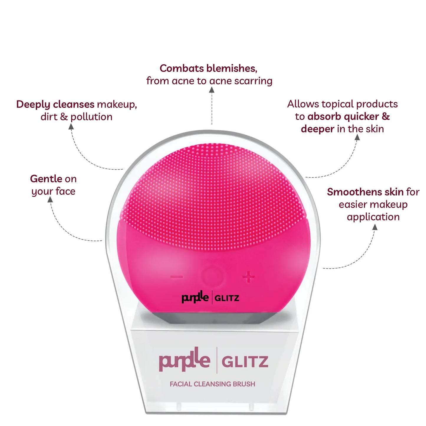 Purplle Glitz Facial Cleansing Brush