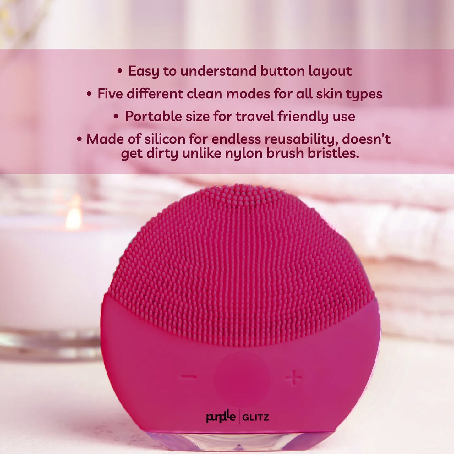 Purplle Glitz Facial Cleansing Brush