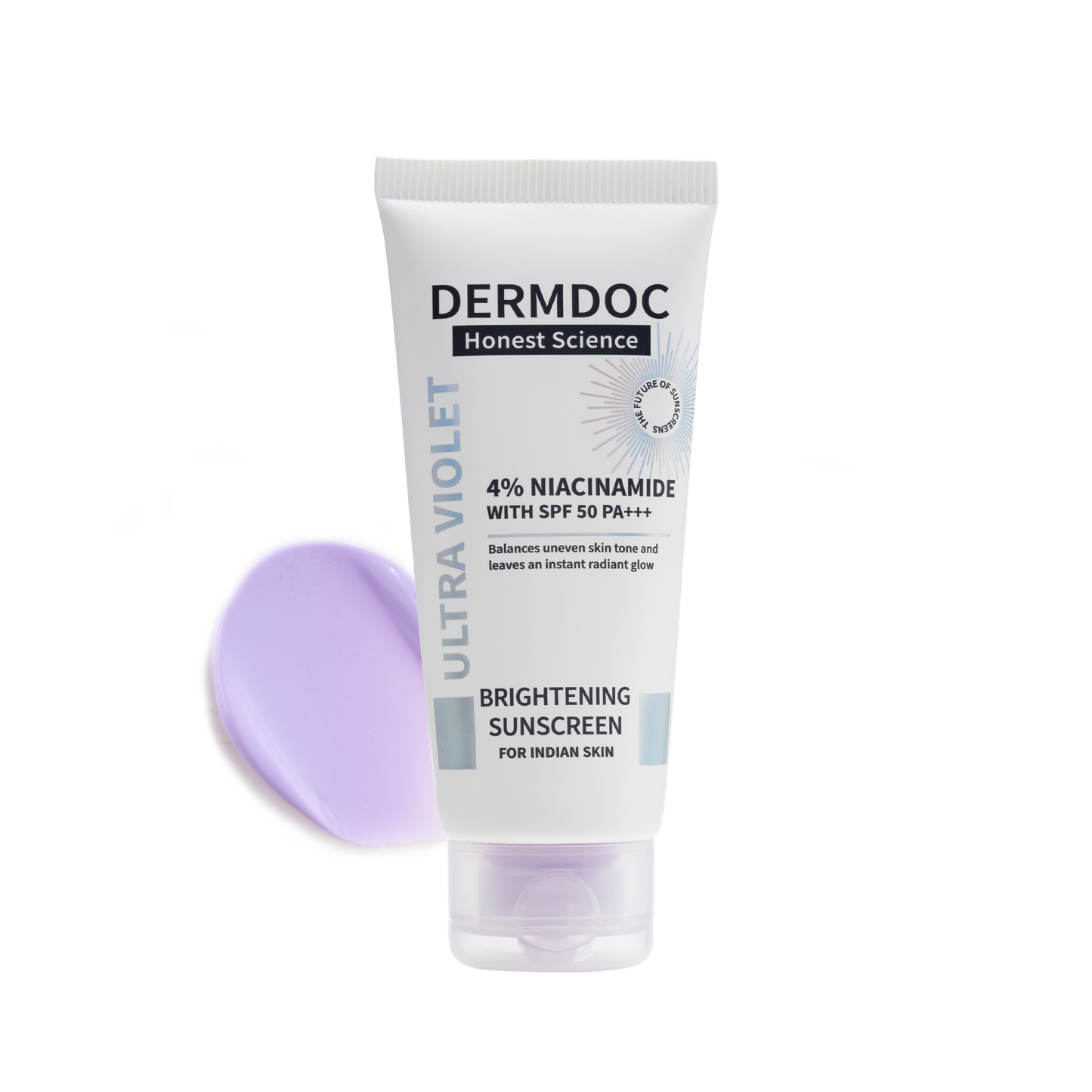 DERMDOC 4% Niacinamide with SPF 50 PA +++ Brightening Sunscreen (50 gm)