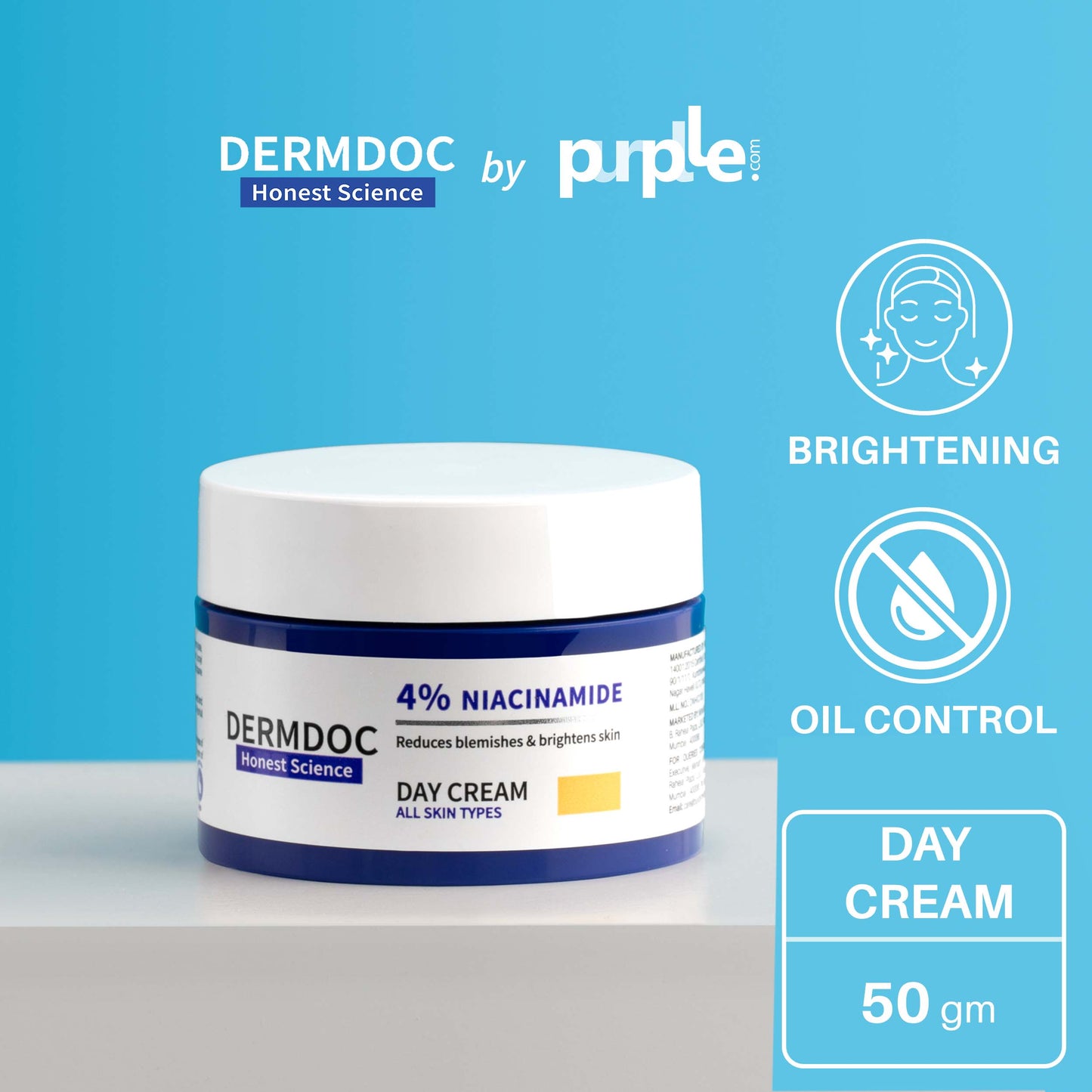 DermDoc 4% Niacinamide Day Cream (50g)