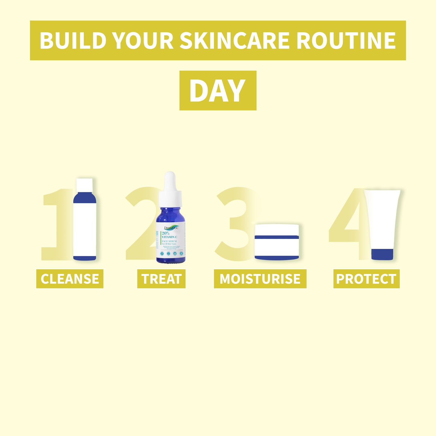 DermDoc 20% Vitamin C Face Serum (10 ml)