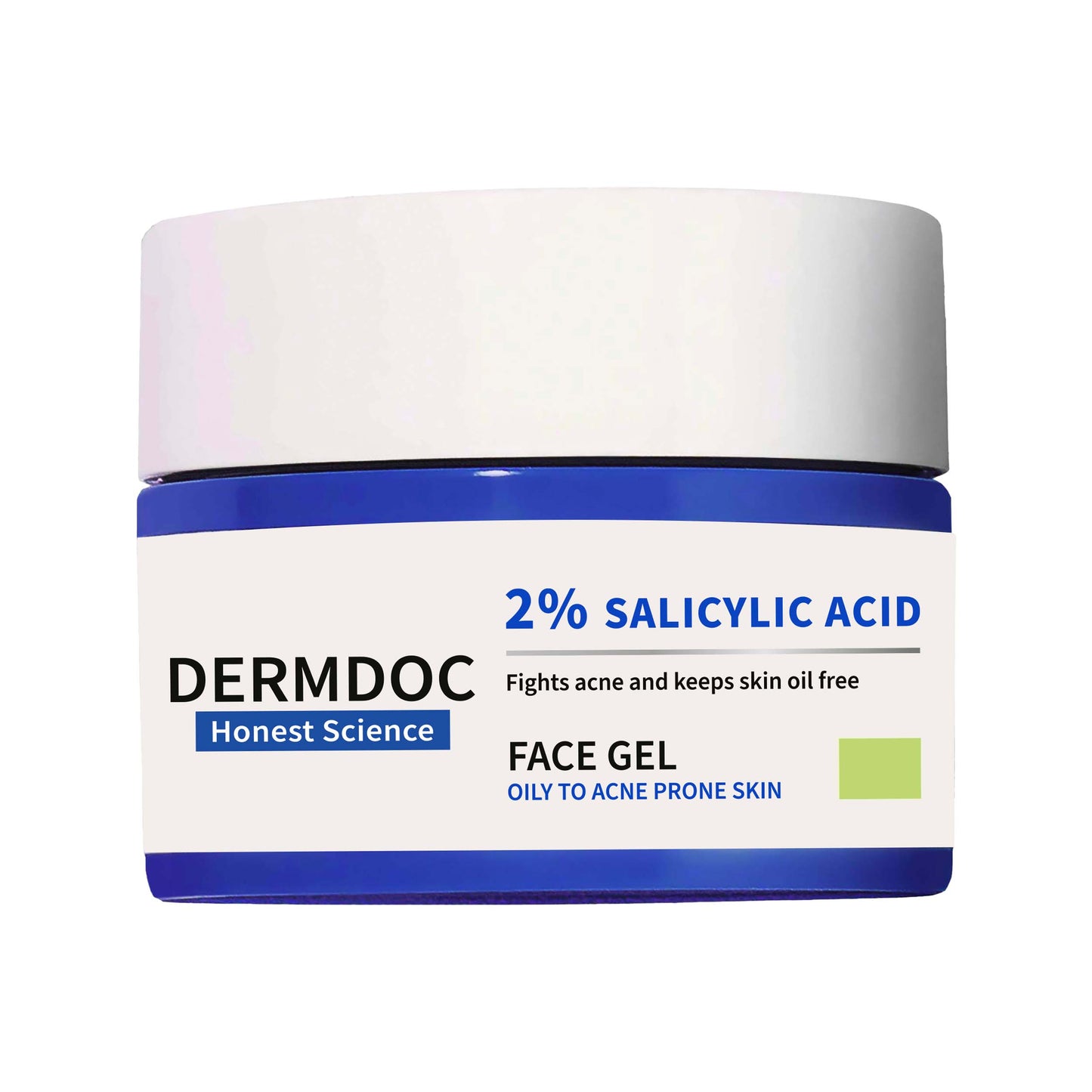 DermDoc 2% Salicylic Acid Anti Acne Face Gel For Clear & Acne Free Skin (100g)