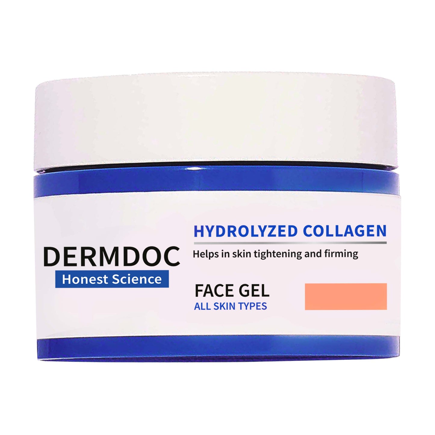 DermDoc Hydrolyzed Collagen Skin Tightening Face Gel For Plump & Youthful Skin (50g)