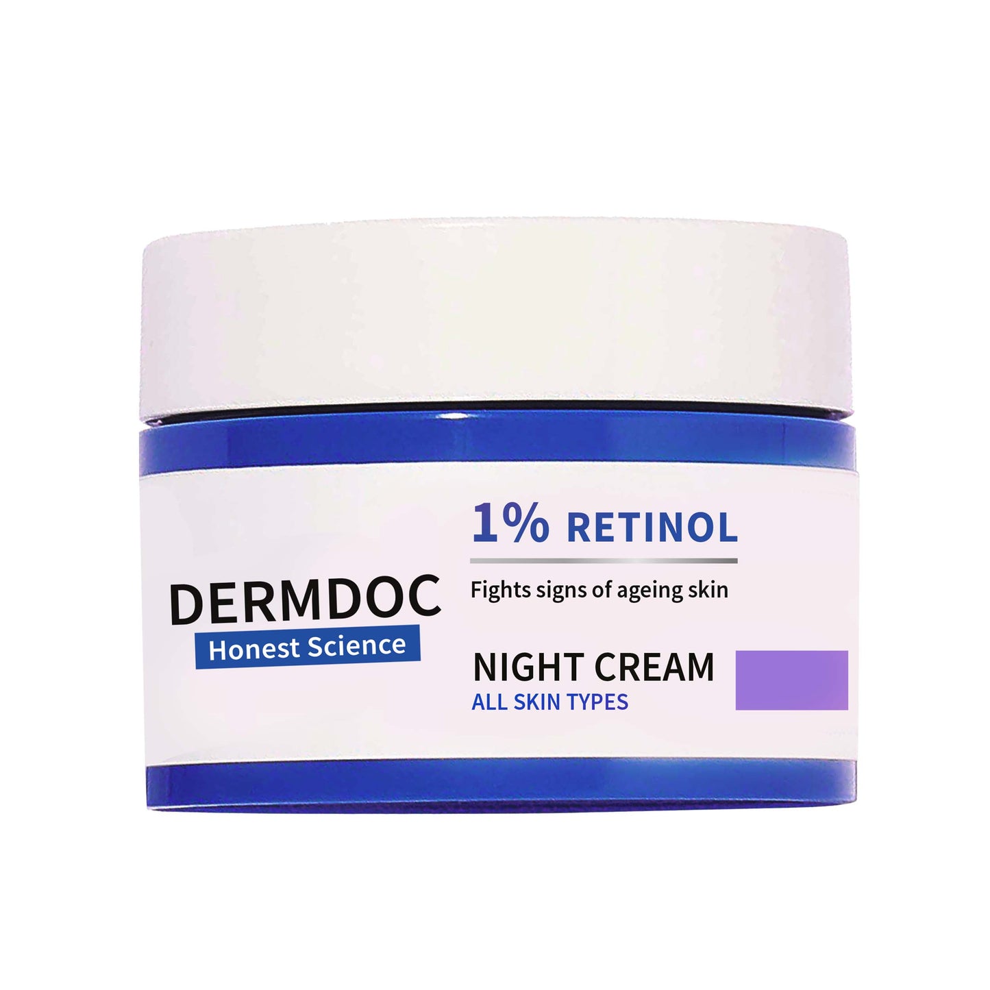 DermDoc 1% Retinol Anti Ageing Night Cream (50g)