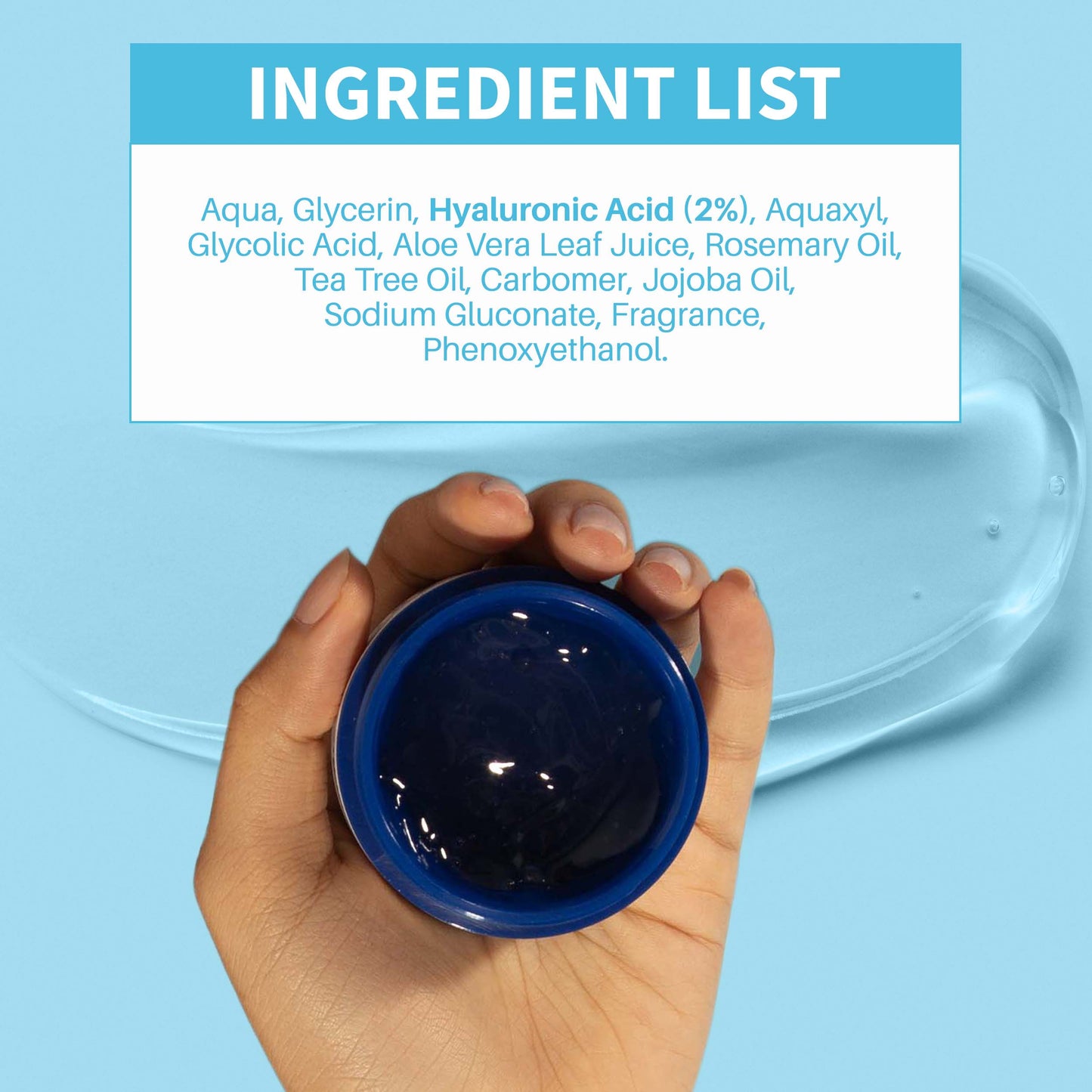 DermDoc Skin Hydrating Face Gel with Hyaluronic Acid (100 gm)