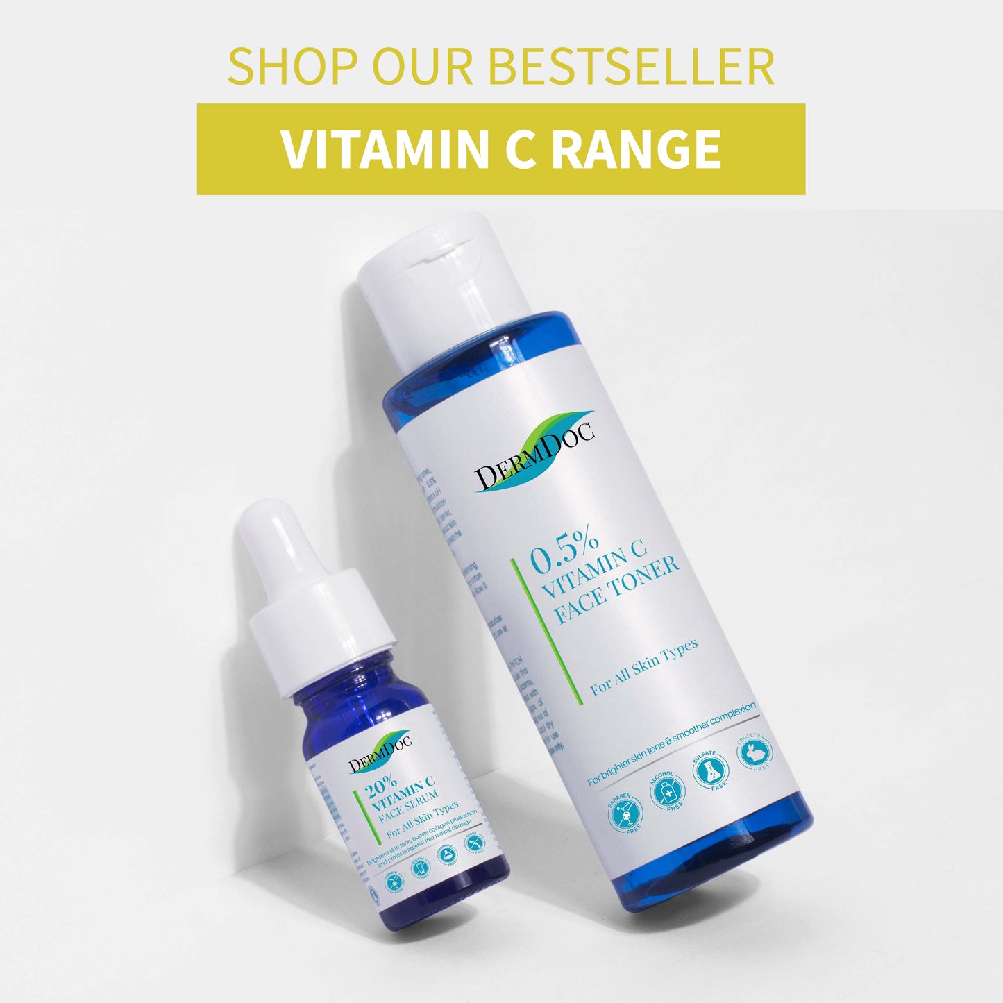 DermDoc 20% Vitamin C Face Serum (10 ml)