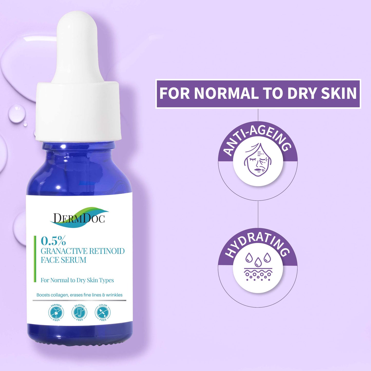 DermDoc 0.5% Retinol Serum (Granactive Retinoid) (10 ml)