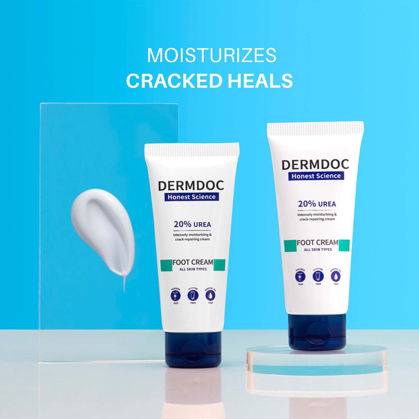DermDoc 20% Urea Foot Cream For Nourished Feet (50g)