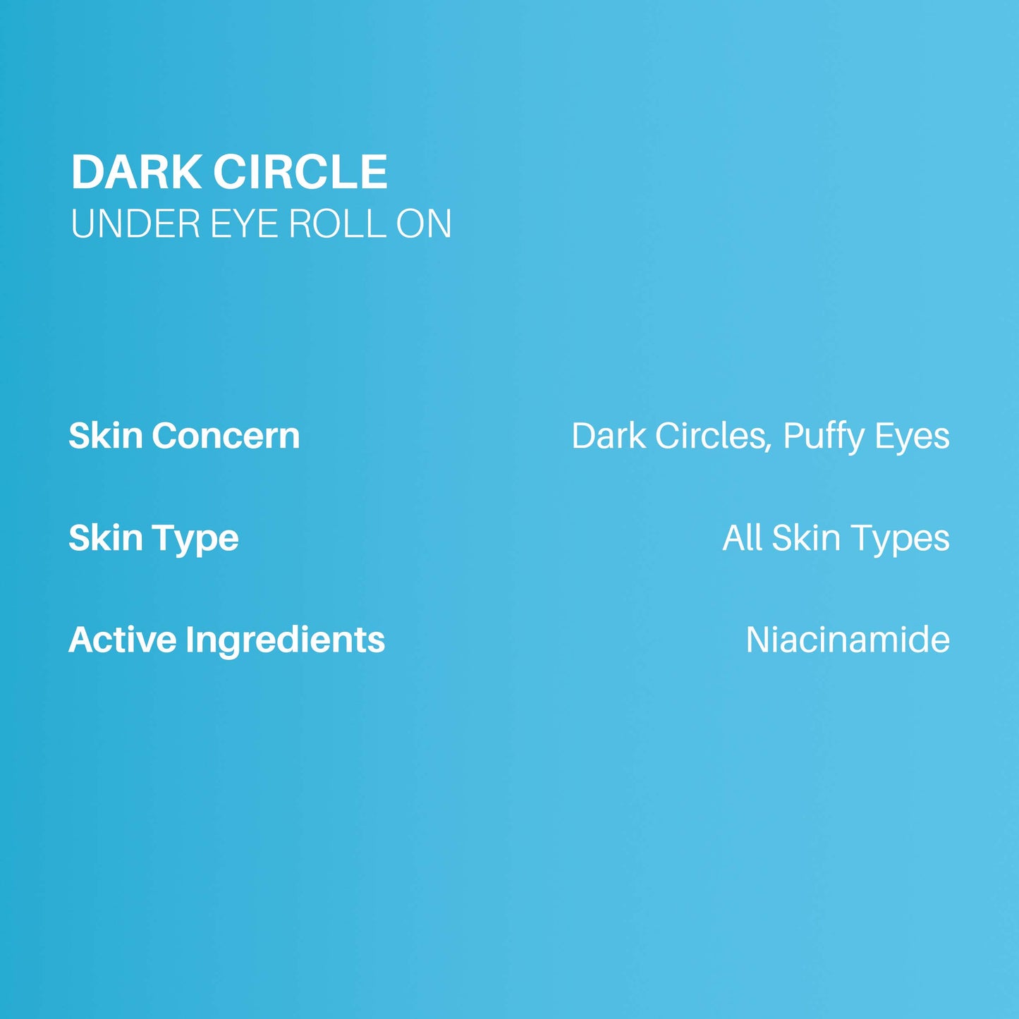 Under Eye Roll On with Niacinamide (15ml)