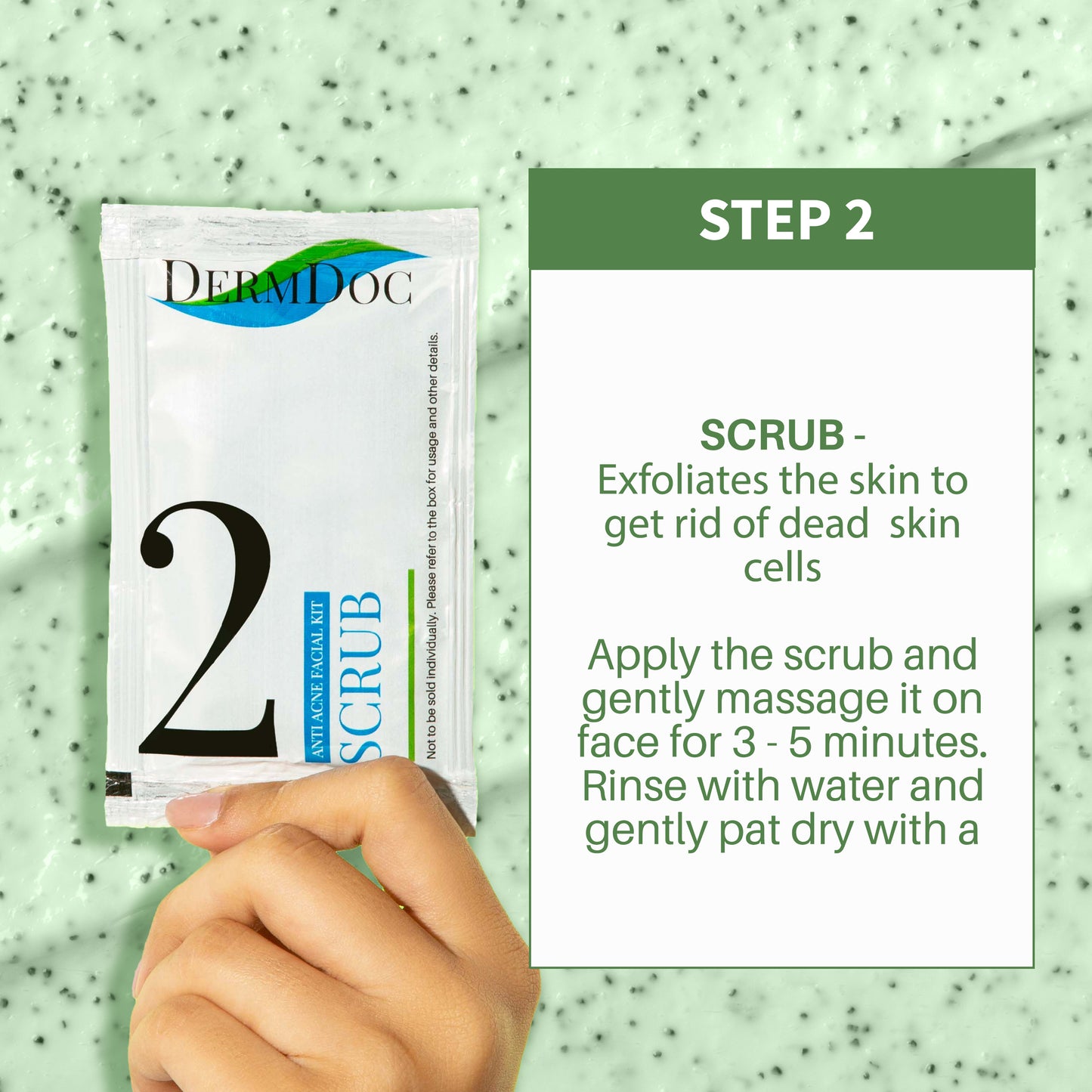DermDoc Anti Acne Facial Kit with Salicylic Acid For Clear & Acne Free Skin (34 g)