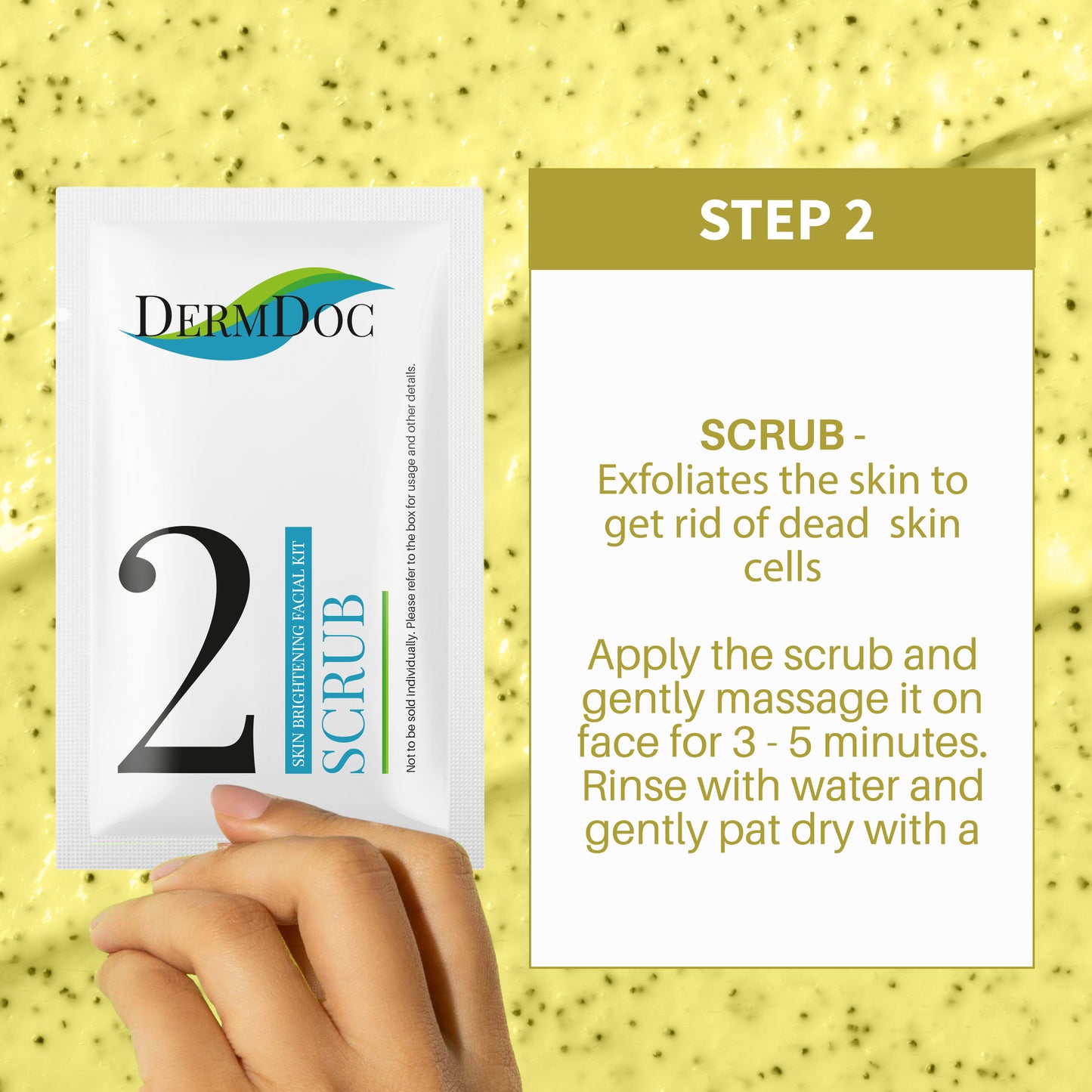 DermDoc Skin Brightening Facial Kit with Ascorbic Acid (33 g)