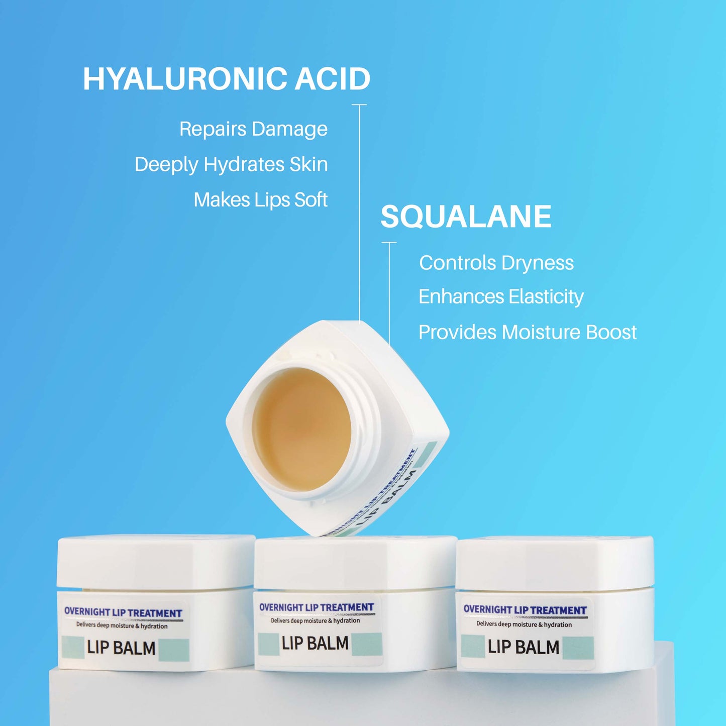 DermDoc Overnight Lip Treatment For Plump and Hydrated Lips (8g)