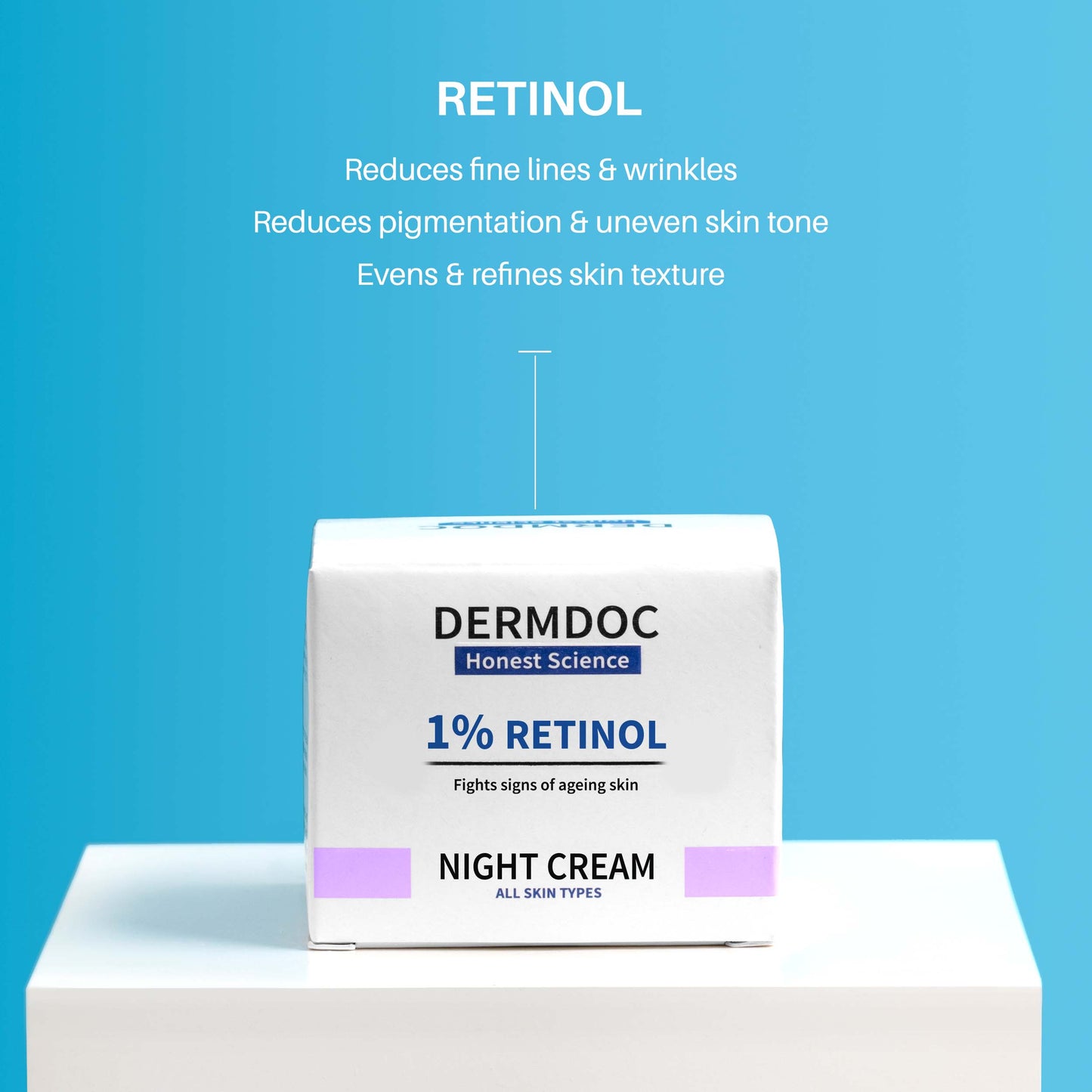 DermDoc 1% Retinol Anti Ageing Night Cream (50g)