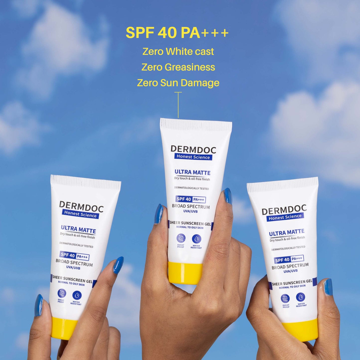 DermDoc Ultra Matte Sheer Sunscreen with SPF 40 & PA+++