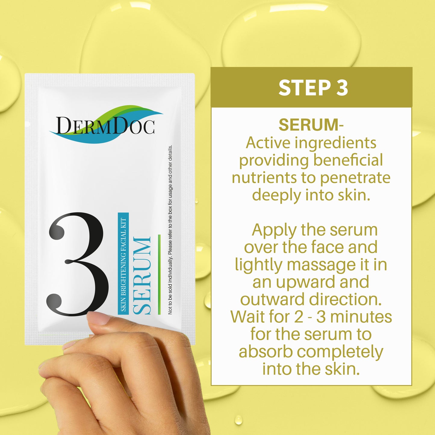 DermDoc Skin Brightening Facial Kit with Ascorbic Acid (33 g)