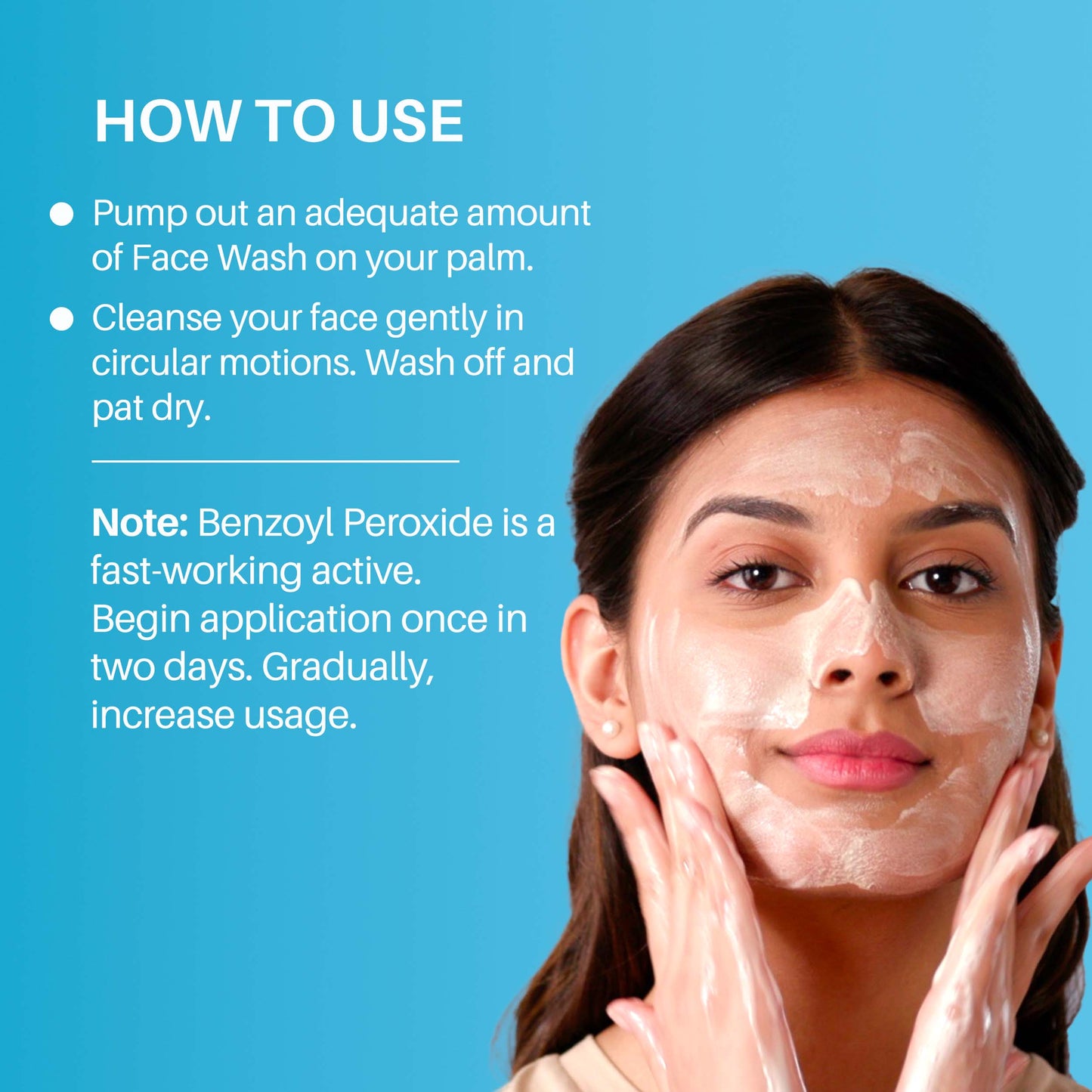 DermDoc 2.5% Benzoyl Peroxide Gentle Non Foaming Face Wash For Severe Acne (70ml)