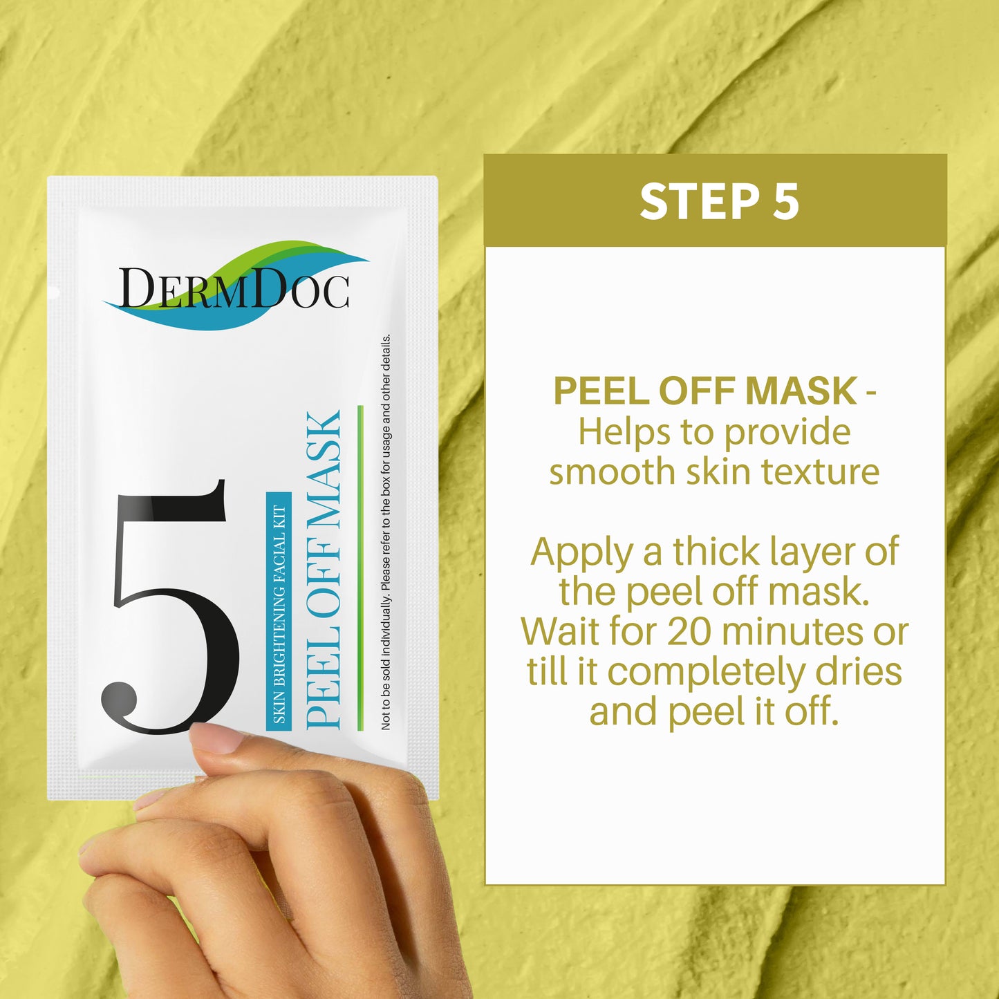 DermDoc Skin Brightening Facial Kit with Ascorbic Acid (33 g)
