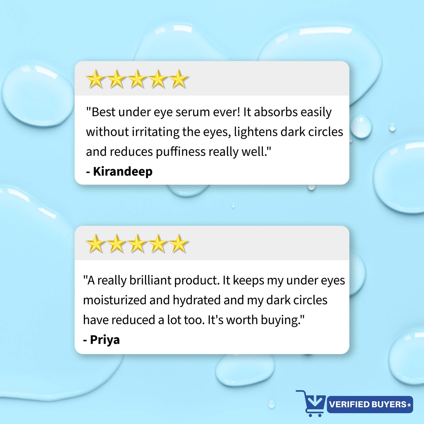 DermDoc 1.1% Hyaluronic Acid Under Eye Serum For Hydration & Plump Skin (15ml)