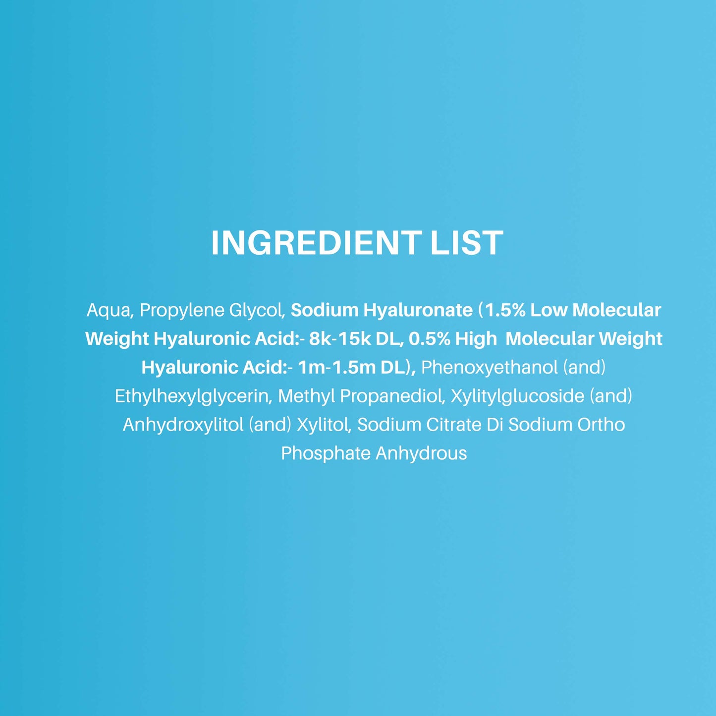 Dermdoc 2% Hyaluronic Acid Face Serum for Dry Skin (15 ml)
