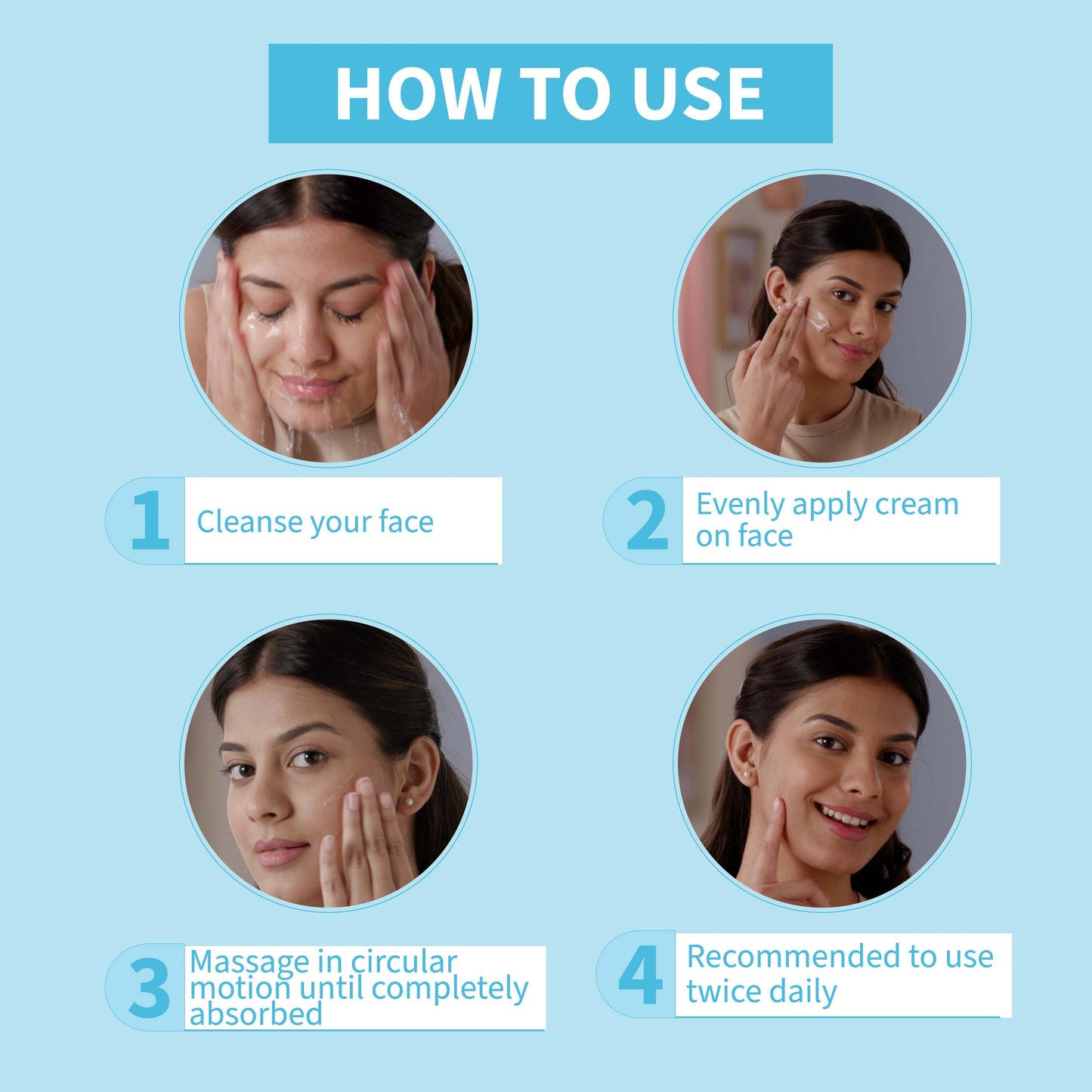 DermDoc 1% Pure Hyaluronic Acid Face Cream For Skin Moisturization (50g)