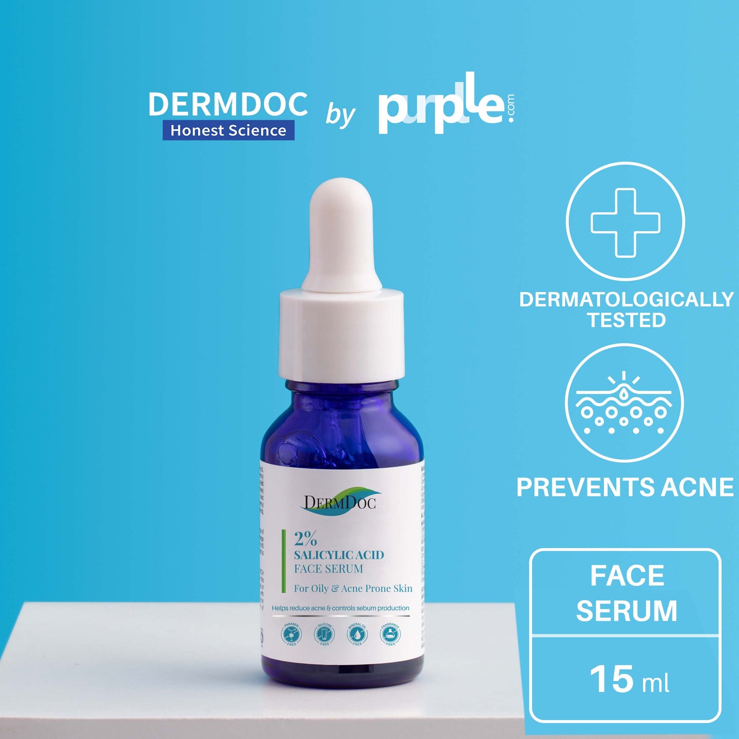 DermDoc 2% Salicylic Acid Anti Acne Face Serum (15 ml)