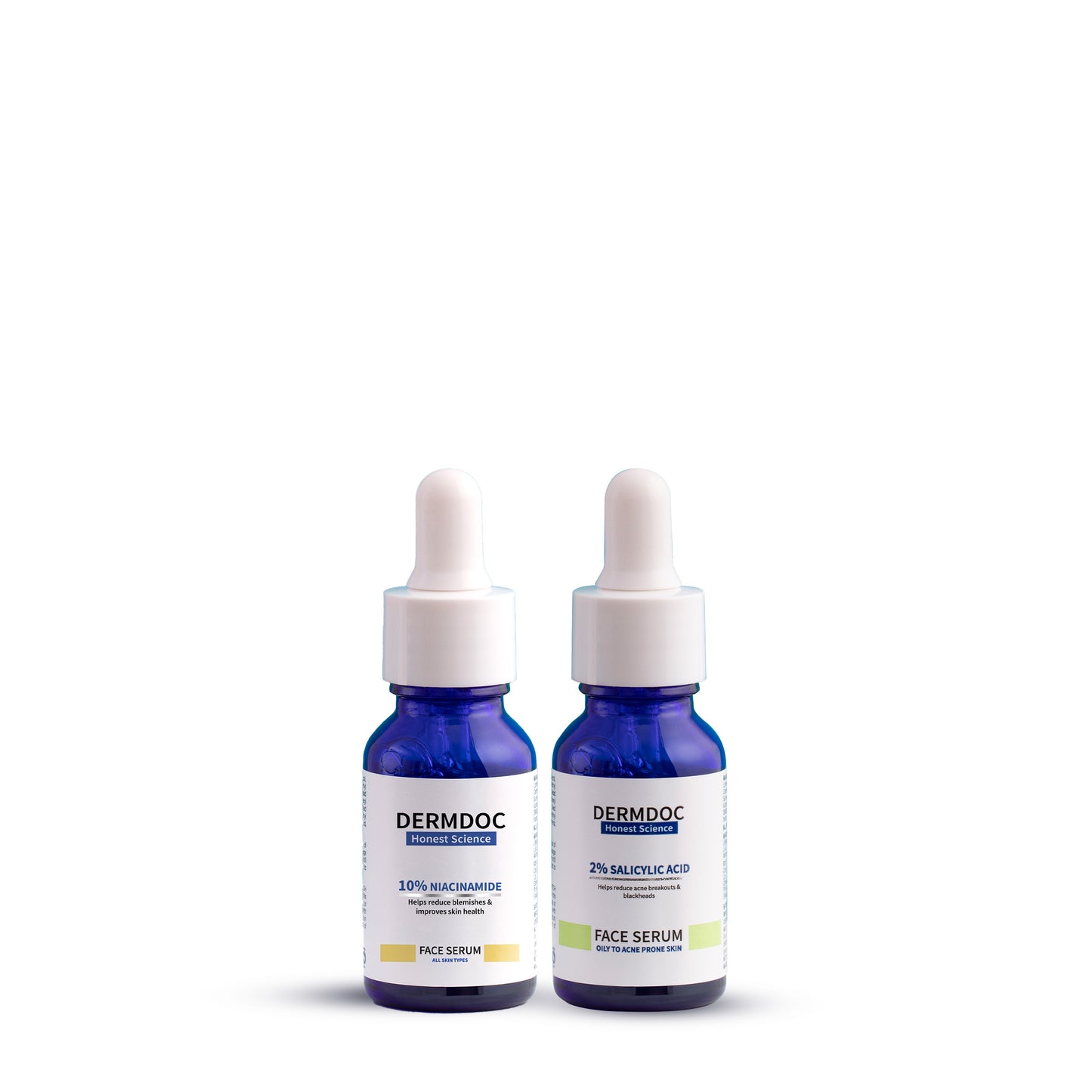 DERMDOC Combo Kit for Clear Skin | niacinamide serum | salicylic acid serum