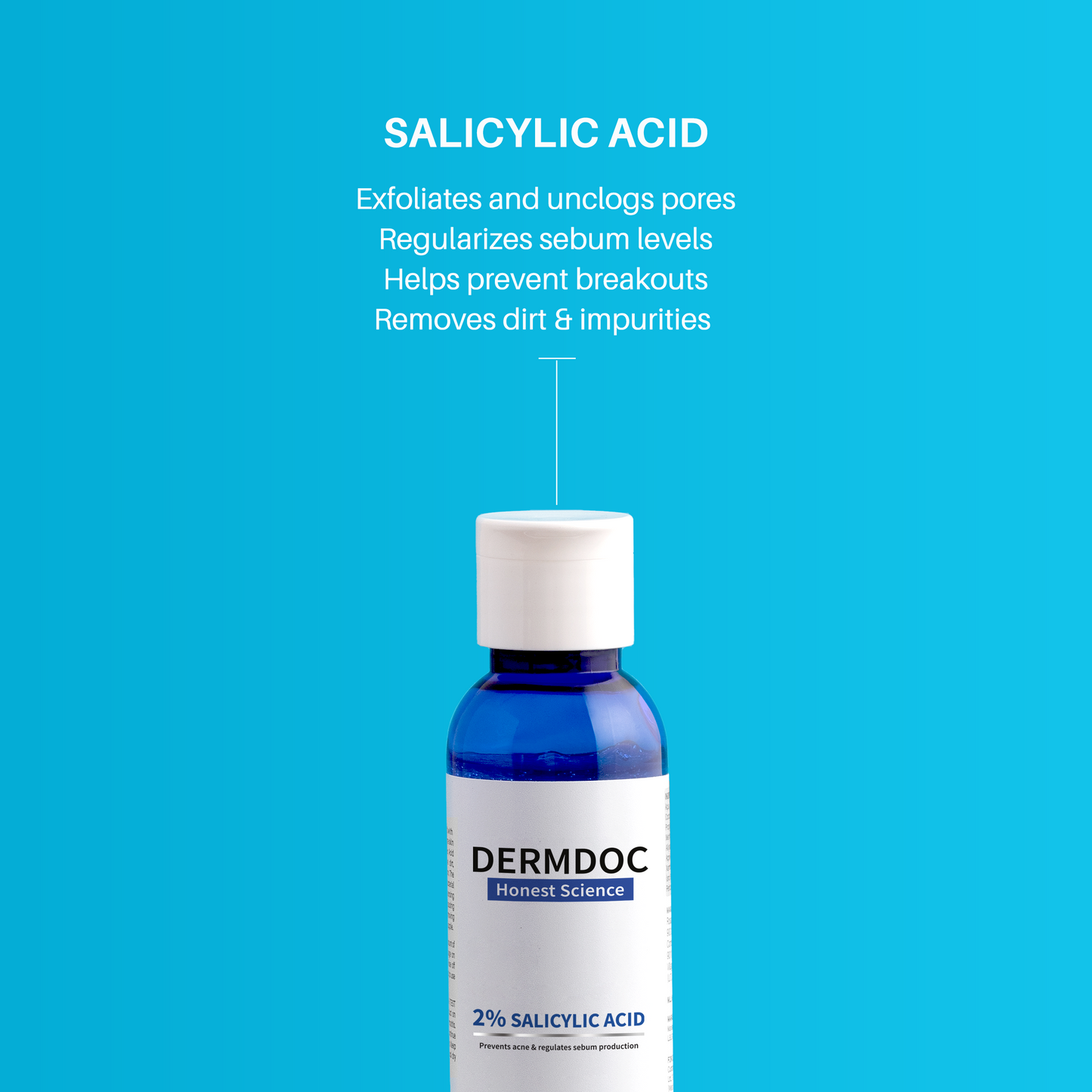 DermDoc 2% Salicylic Acid Face Wash For Clear & Acne Free Skin (120ml)