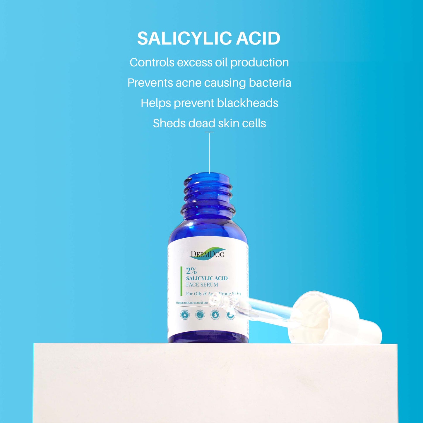DermDoc 2% Salicylic Acid Anti Acne Face Serum (15 ml)