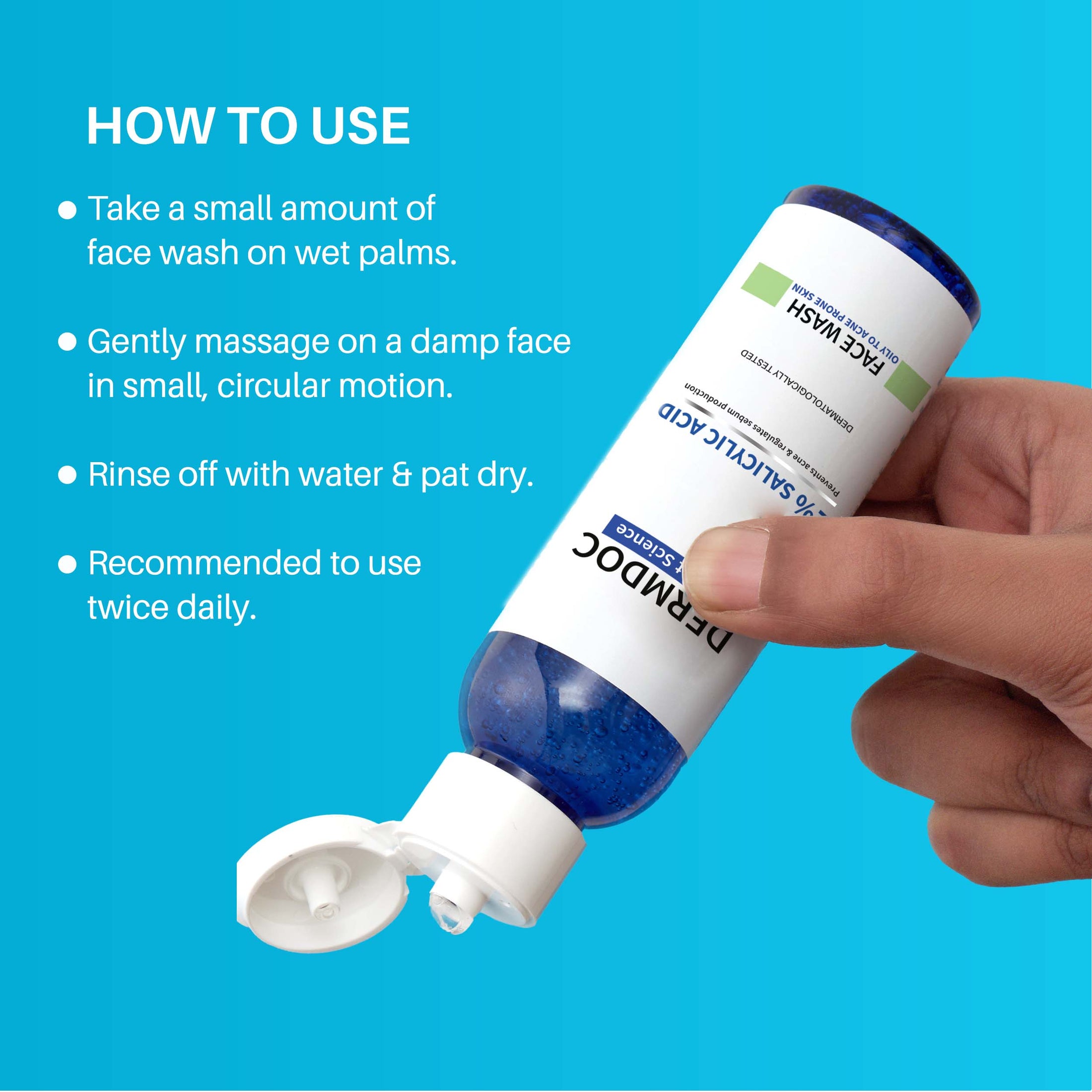 DermDoc Salicylic Acid Anti Acne Face Wash (120 ml) face wash for