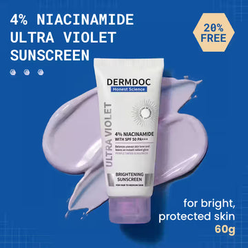 DERMDOC 4% Niacinamide Ultra Violet Brightening Sunscreen