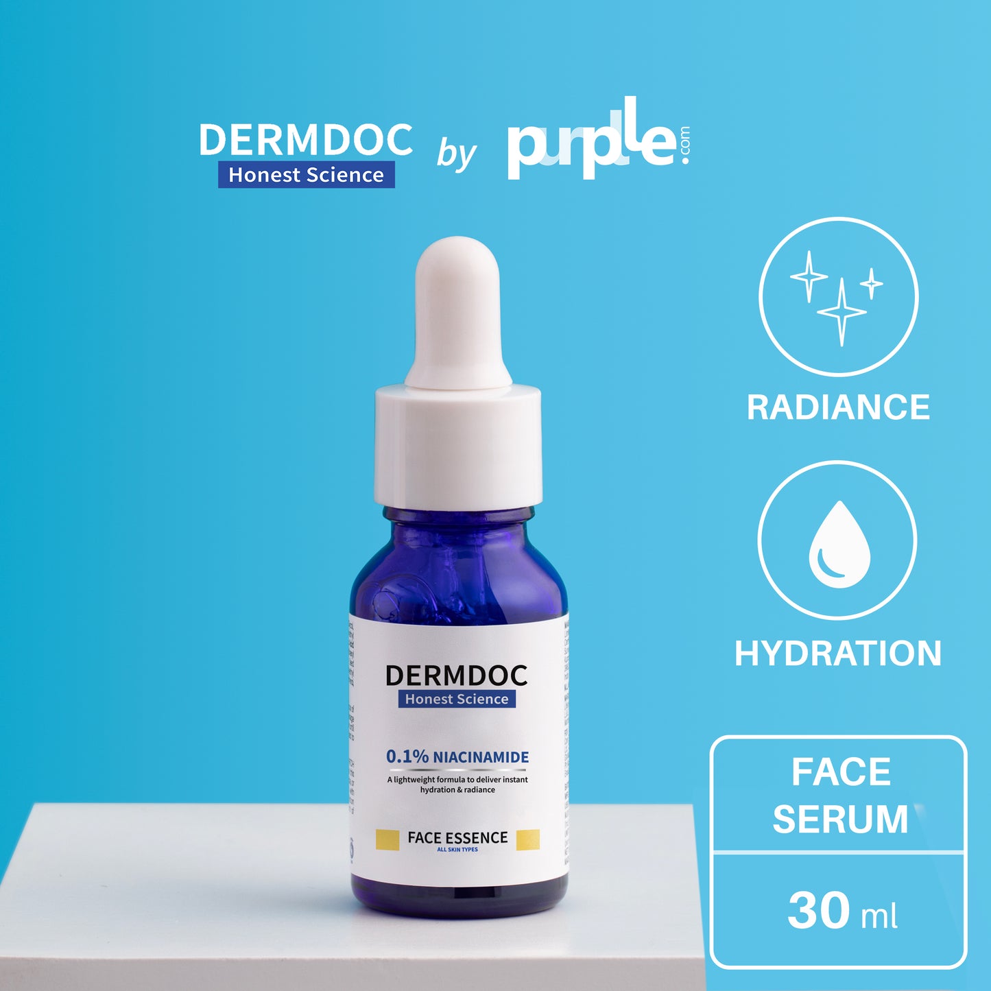 DermDoc 0.1% Niacinamide Face Essence (30ml)
