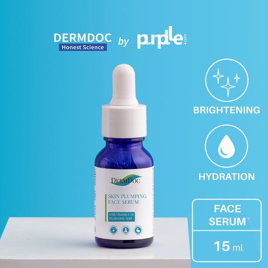 DermDoc Skin Plumping Face Serum with Vitamin C & Hyaluronic Acid (15 ml)