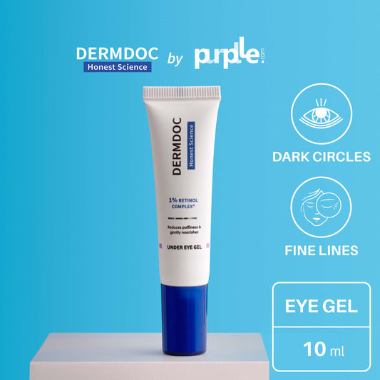 DermDoc 1% Retinol Complex Under Eye Gel For Bright Undereyes (10g)