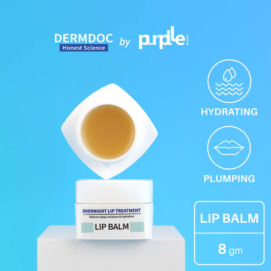 DermDoc Overnight Lip Treatment For Plump and Hydrated Lips (8g)