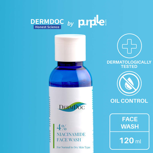 DermDoc 4% Niacinamide Face Wash For Oil Control (120 ml)