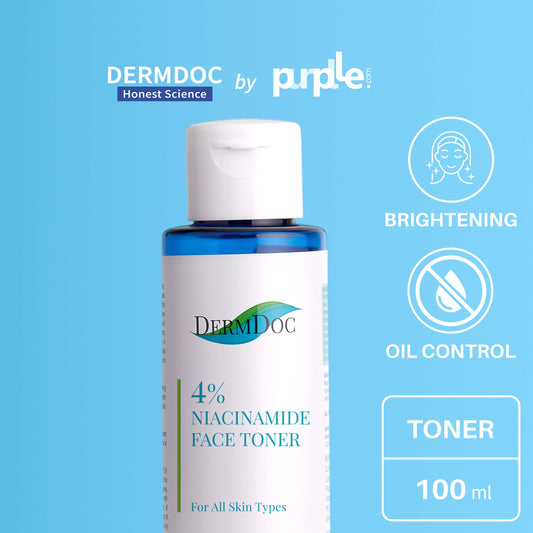 DermDoc 4% Niacinamide Face Toner For Oil Control (100 ml)