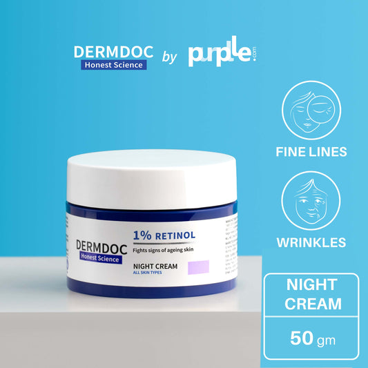 DermDoc 1% Retinol Anti Ageing Night Cream (50g)