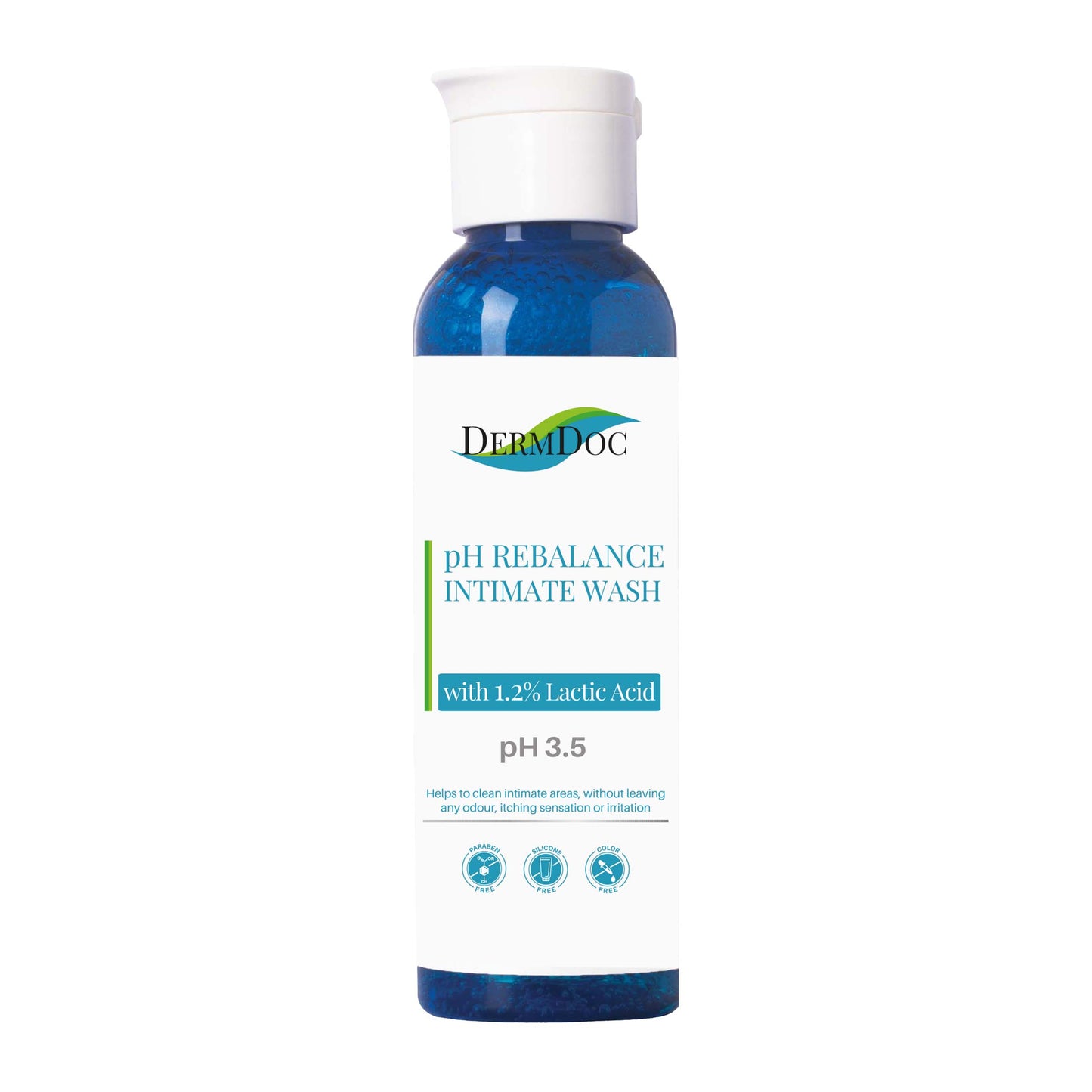 DermDoc pH Rebalance Intimate Wash with 1.2% Lactic Acid (120 ml)