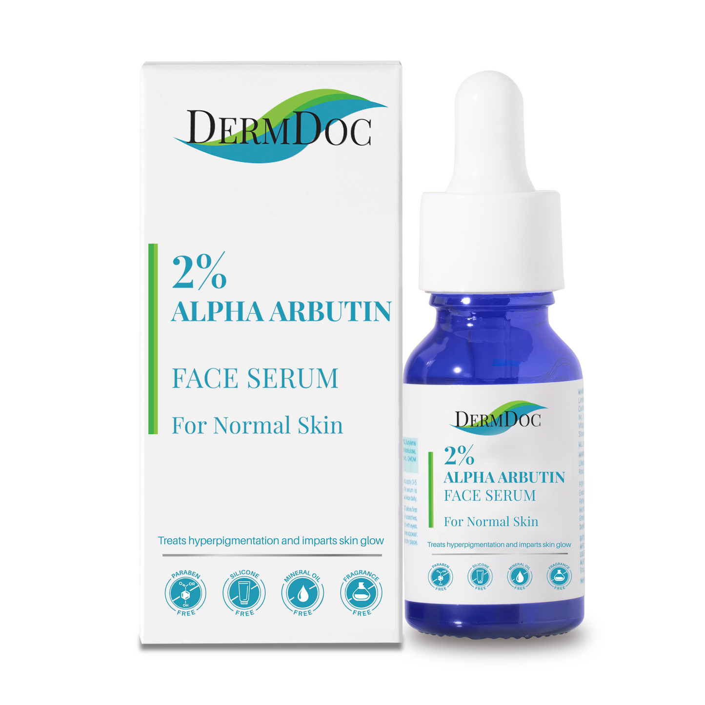DermDoc 2% Alpha Arbutin Face Serum For Skin Brightening (15 ml)