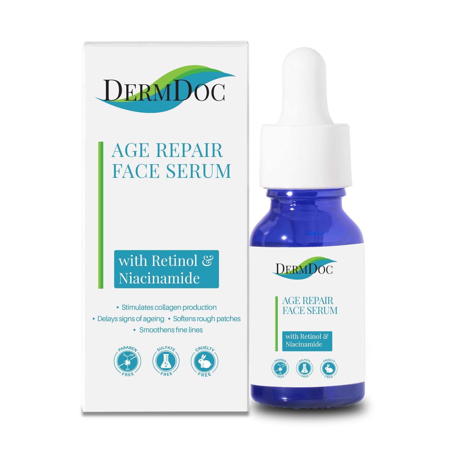 DermDoc Age Repair Face Serum with Retinol & Niacinamide (10 ml)