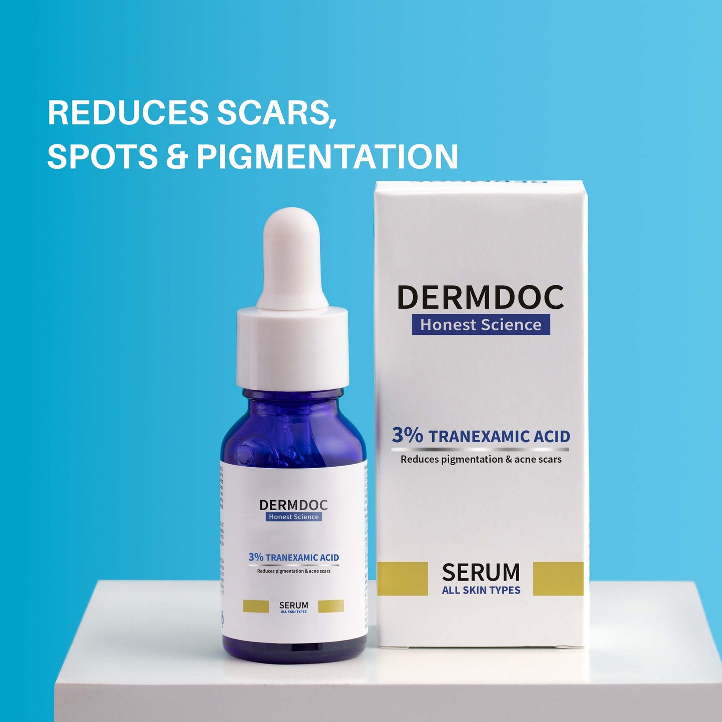 DermDoc 3% Tranexamic Face & Body Serum For Even-Toned Skin (15ml)