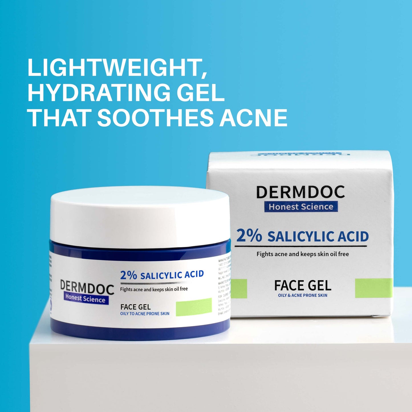 DermDoc 2% Salicylic Anti Acne Face Gel (50 g)