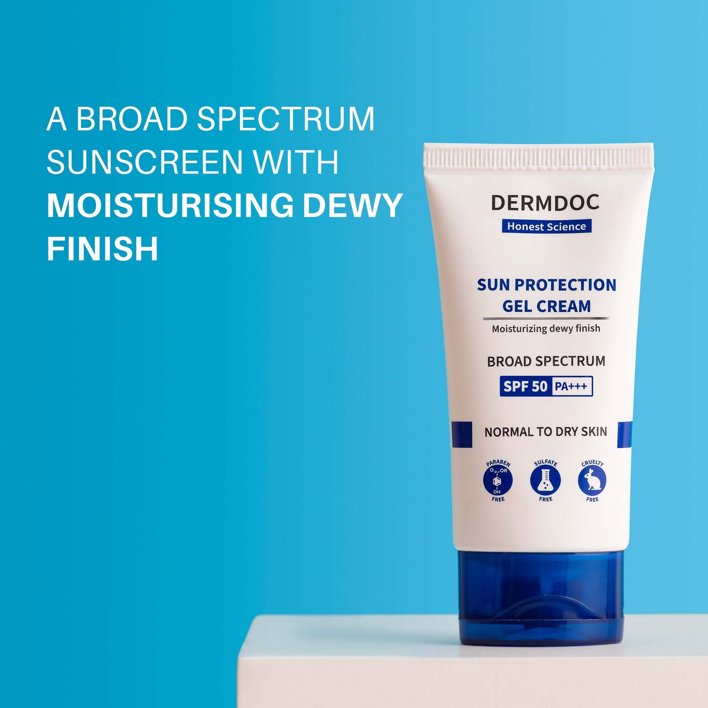 DermDoc by Purplle UVA & UVB Broad Spectrum Sun Protection Gel Cream with SPF 50 & PA+++