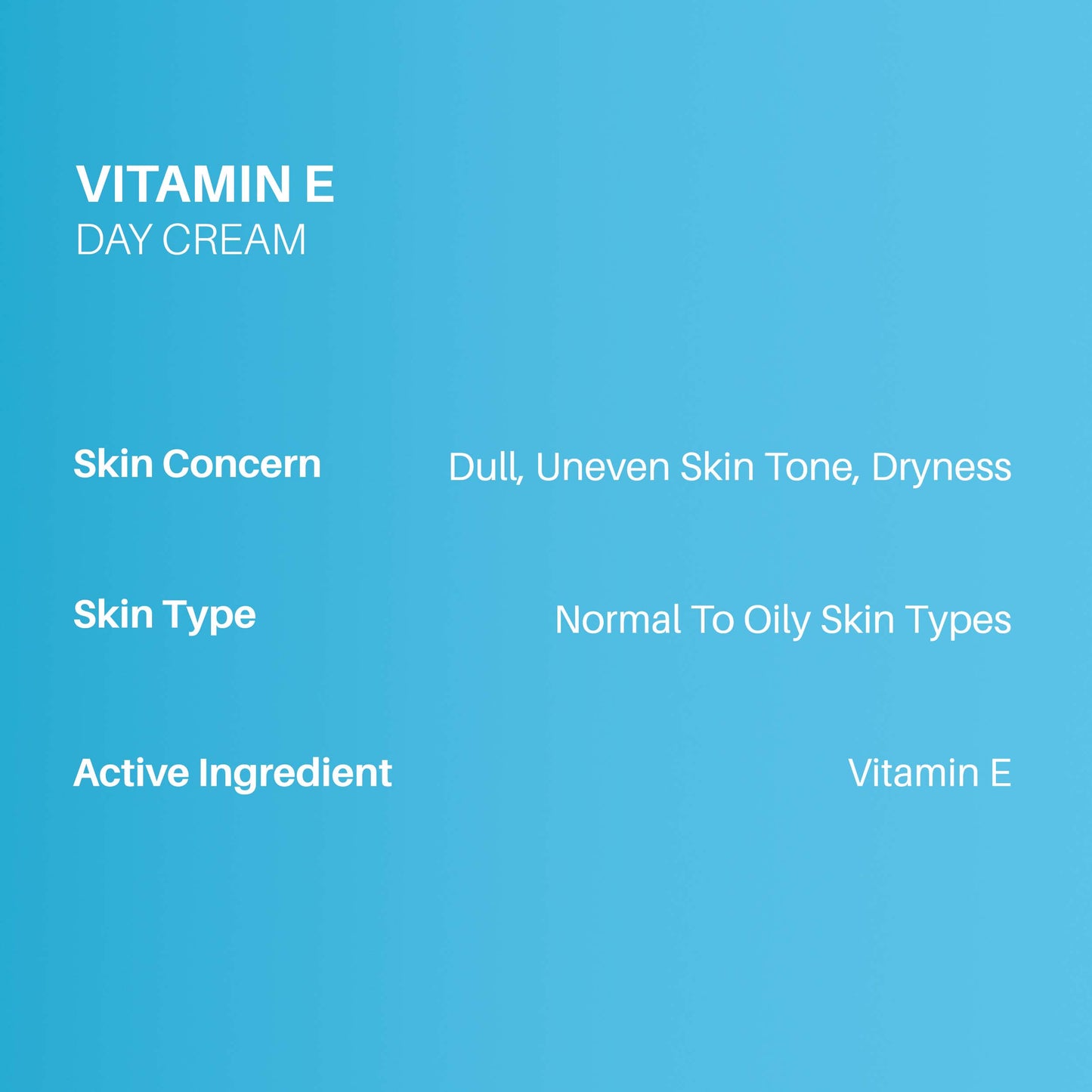 DermDoc Vitamin E Day Cream For Smooth and Hydrated Skin (50gm)
