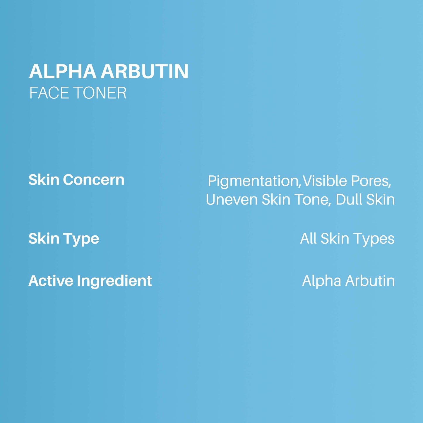 DermDoc Skin Glowing Face Toner with Alpha Arbutin (100 ml)
