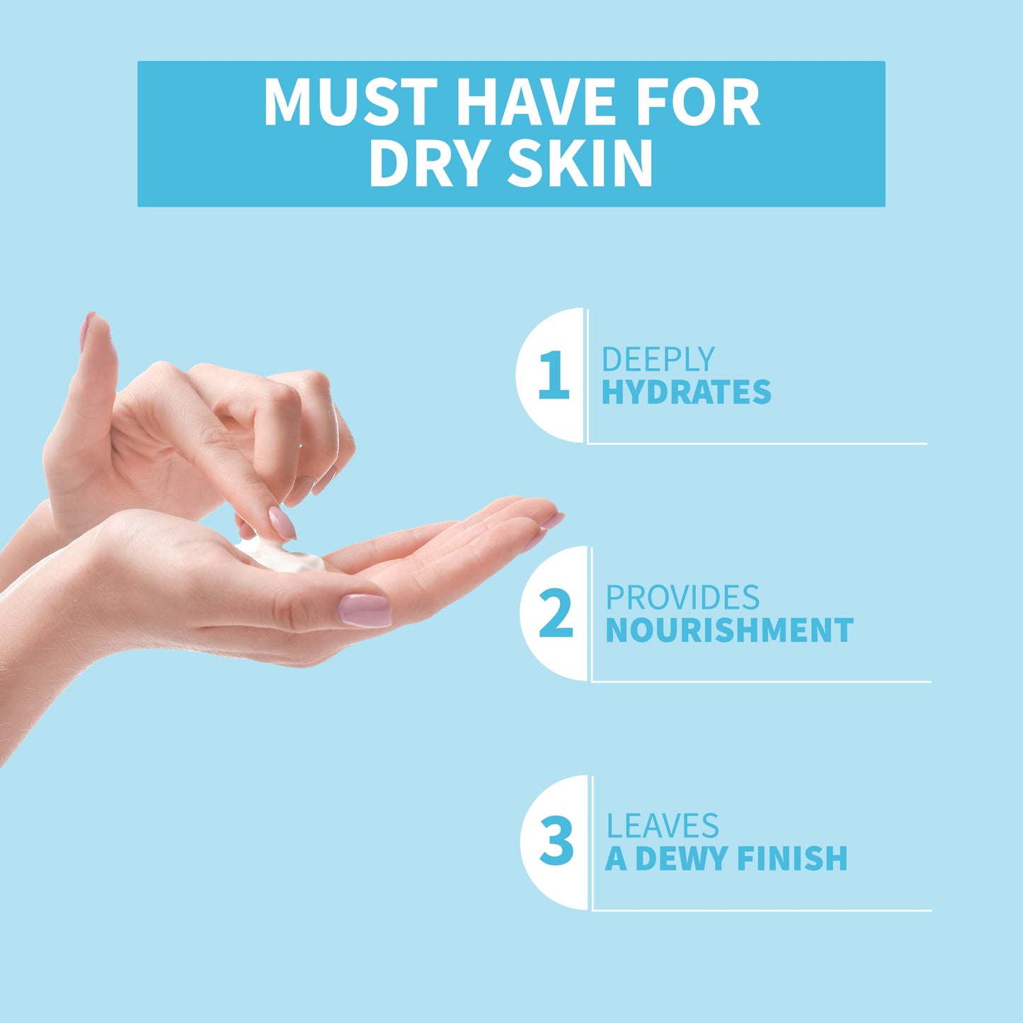 DermDoc 1% Pure Hyaluronic Acid Face Cream For Skin Moisturization (50g)