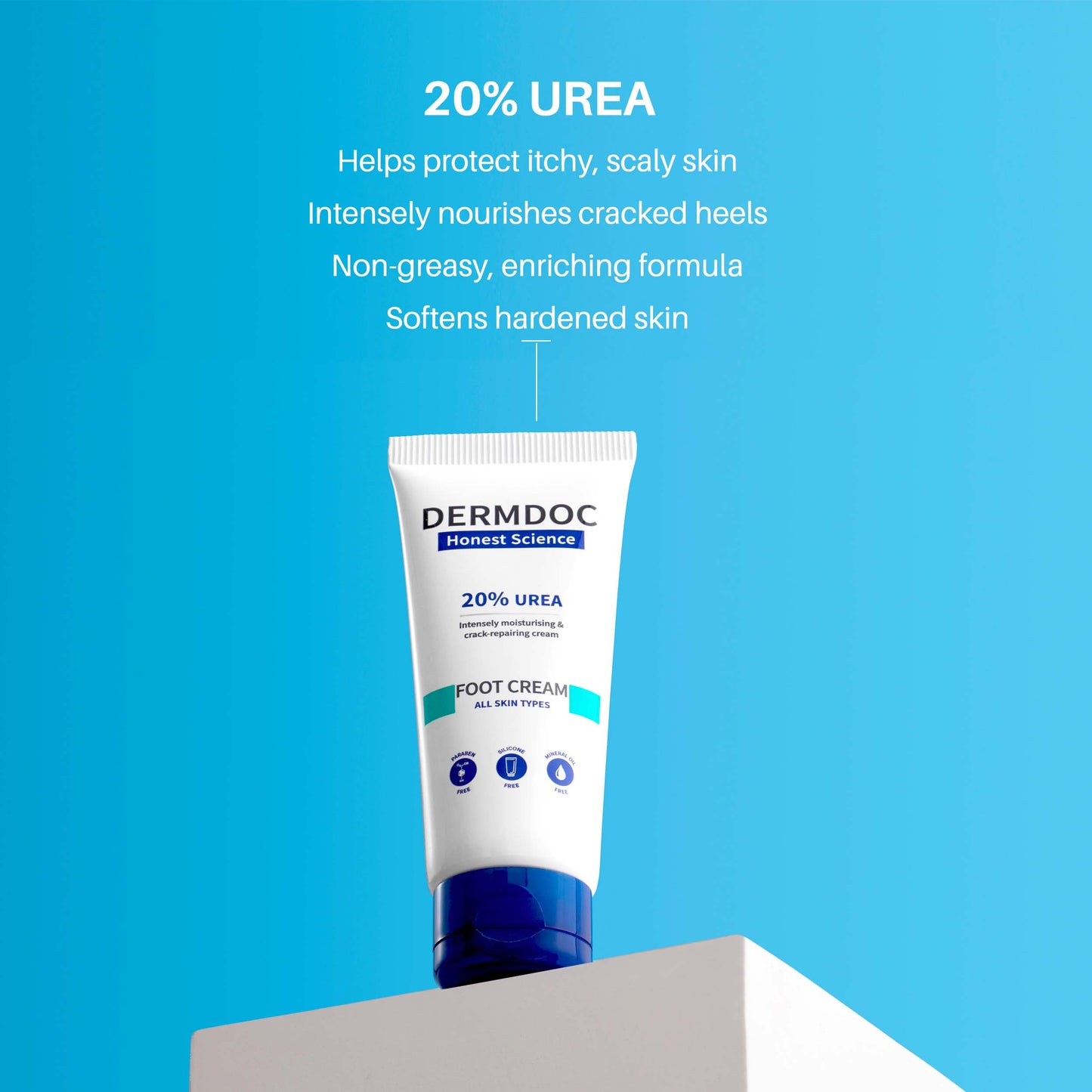 DermDoc 20% Urea Foot Cream For Nourished Feet (50g)